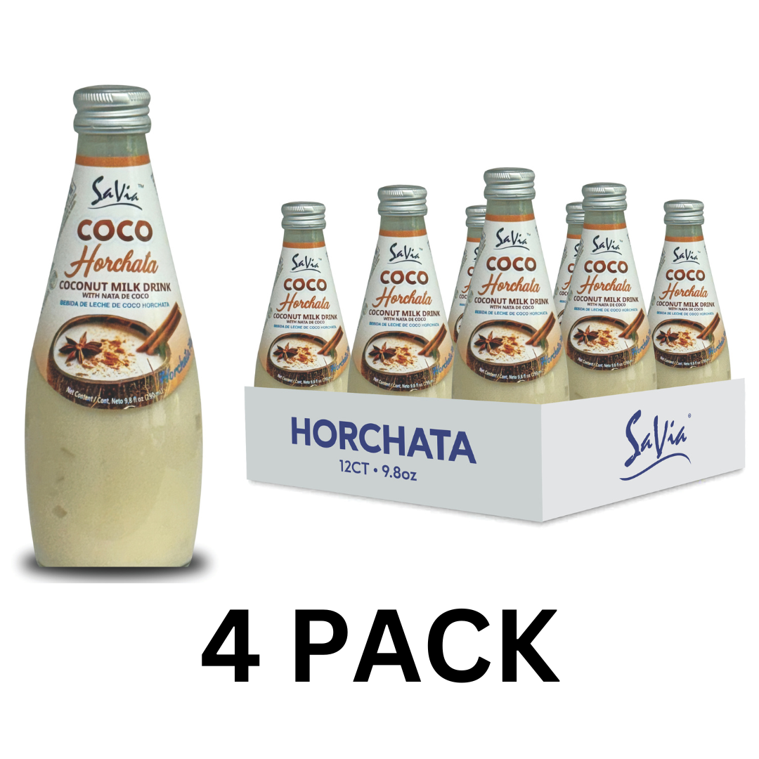 Savia - Coconut Milk Drink, Quality Coconut - Based Beverage, Made with Real Coconut Pulp & Natural, Delicious & Refreshing, Vegetarian, Gluten-Free (4 PACK)