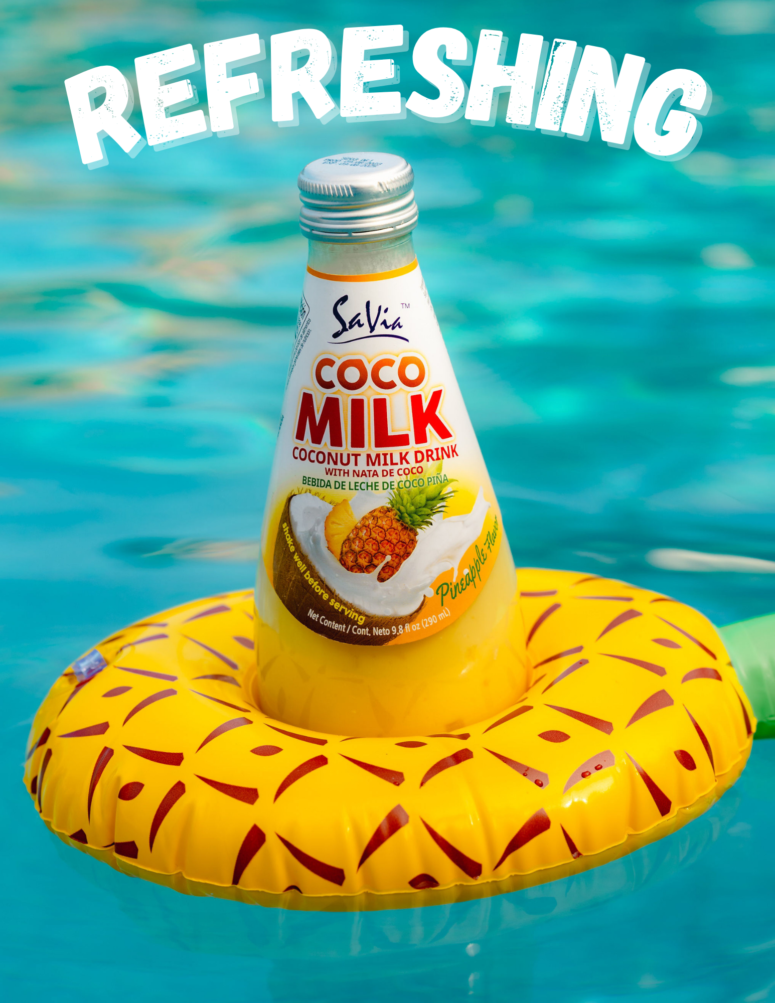 Savia - Coconut Milk Drink, Quality Coconut - Based Beverage, Made with Real Coconut Pulp & Natural, Delicious & Refreshing, Vegetarian, Gluten-Free (3 PACK)