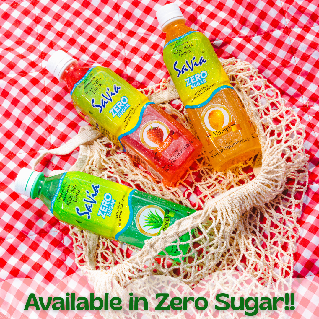 Savia - Aloe Vera Drink, Quality Aloe-Based Beverage, Made with Real Aloe Pulp & Natural, Delicious & Refreshing, Vegetarian, Gluten-Free, Fat- Free (16.9oz, 12-pack)