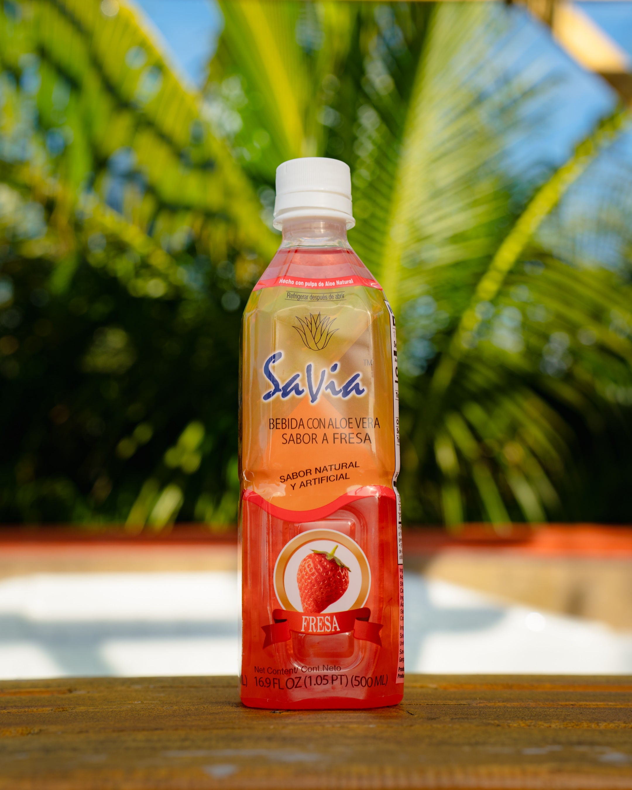 Savia - Aloe Vera Drink, Made with Real Aloe Pulp & Natural, Vegetarian, Gluten-Free, Fat- Free (4 Pack)
