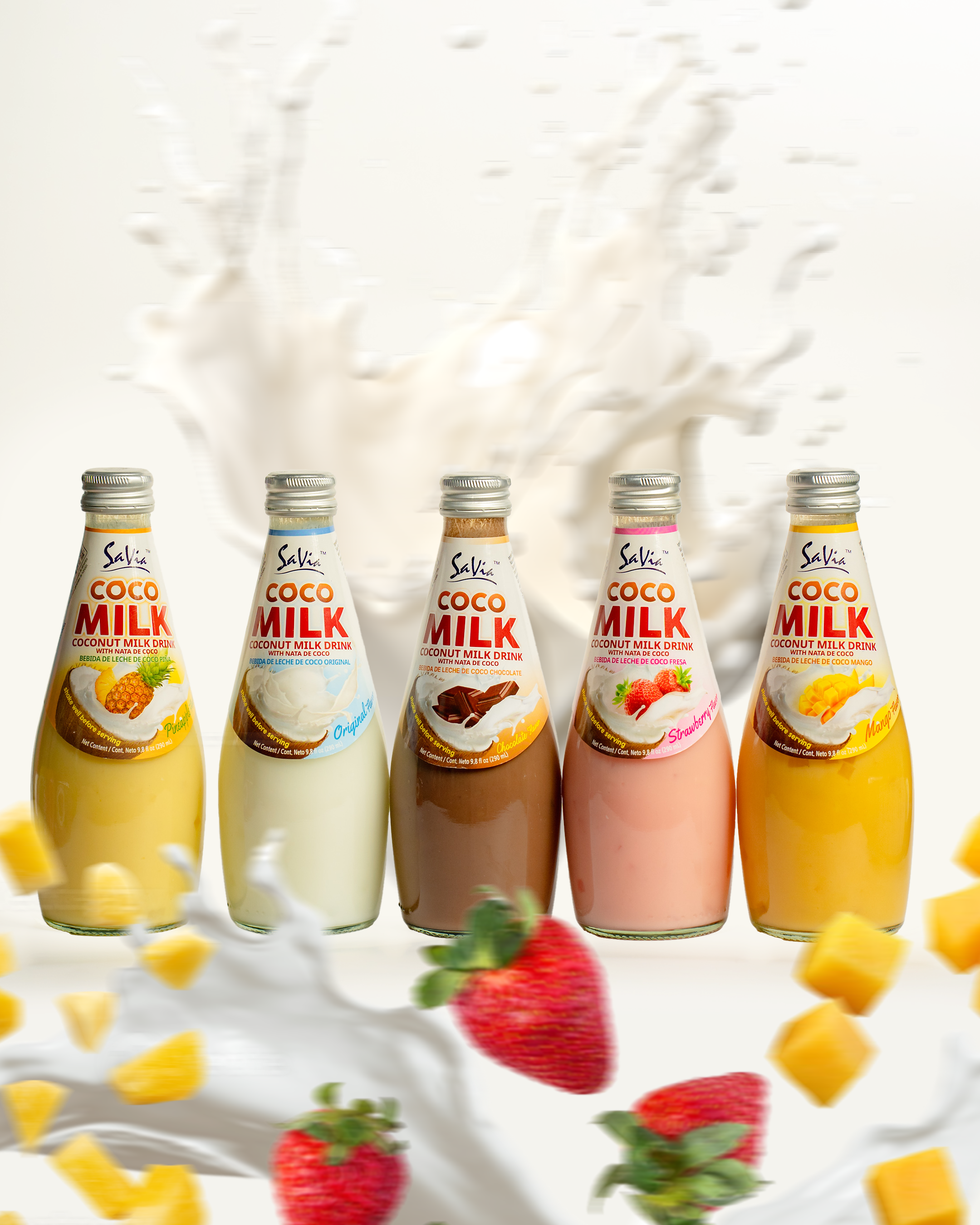 Savia - Coconut Milk Drink, Quality Coconut - Based Beverage, Made with Real Coconut Pulp & Natural, Delicious & Refreshing, Vegetarian, Gluten-Free (3 PACK)