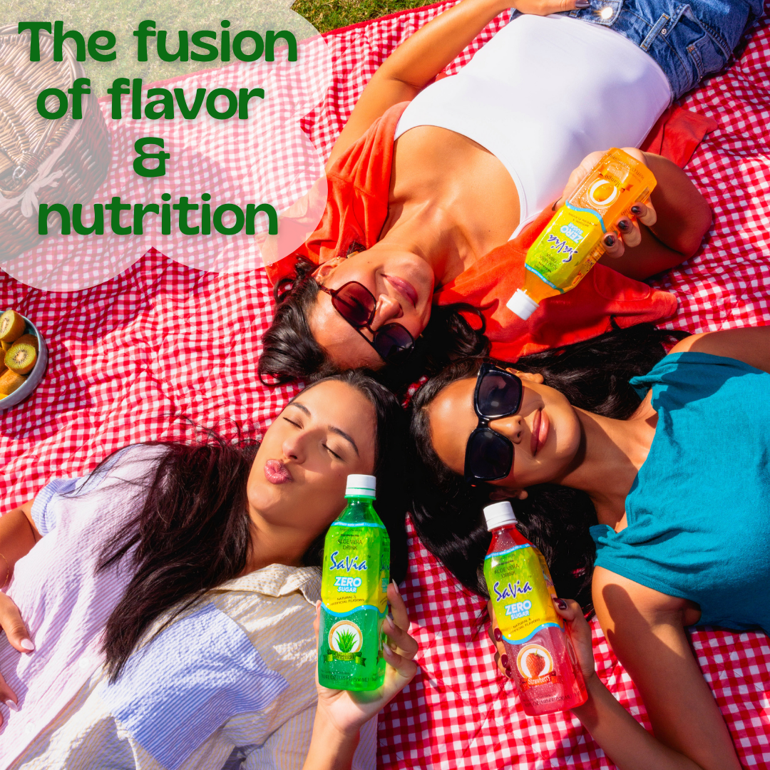 Savia - Aloe Vera Drink, Quality Aloe-Based Beverage, Made with Real Aloe Pulp & Natural, Delicious & Refreshing, Vegetarian, Gluten-Free, Fat- Free (SAMPLE PACK 16.9oz, 6 -pack)