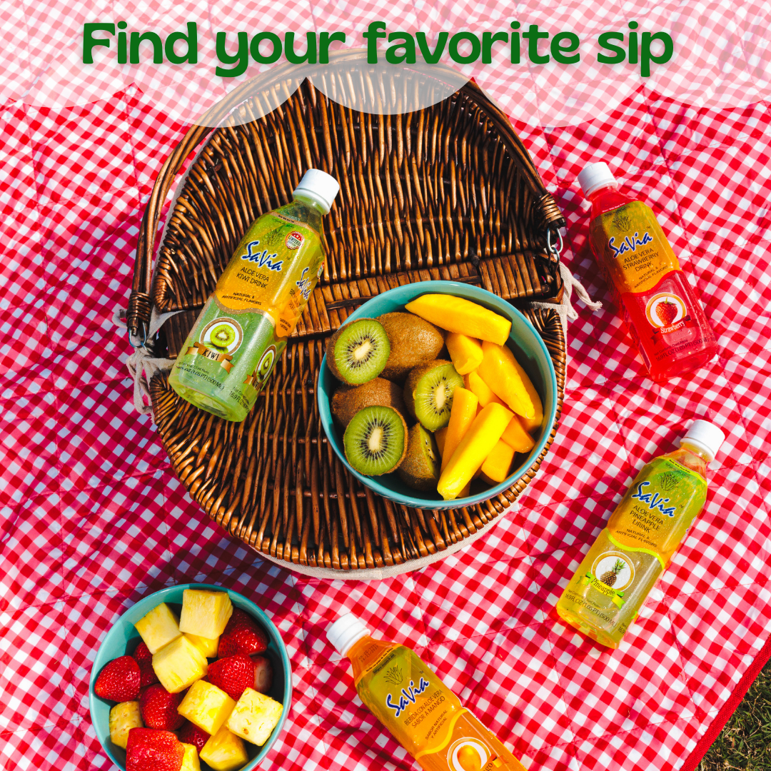 Savia - Aloe Vera Drink, Quality Aloe-Based Beverage, Made with Real Aloe Pulp & Natural, Delicious & Refreshing, Vegetarian, Gluten-Free, Fat- Free (SAMPLE PACK 16.9oz, 6 -pack)